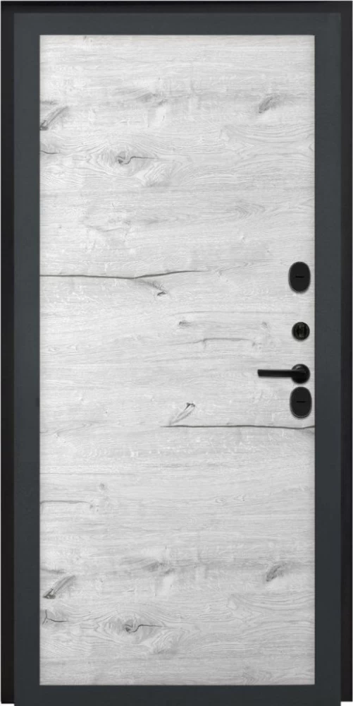 Входная дверь ДвериПРО L Термо Без фрезеровки Дуб арктик горизонт DPRO196721 внутренняя сторона