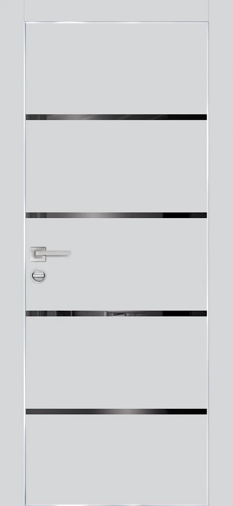 Фото Межкомнатная дверь PX-17  AL кромка с 4-х ст. Сапфир матовый