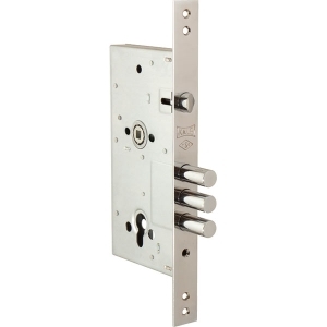 Корпус врезного цилиндрового замка с защёлкой 252/R w/b (тех. комплектация)