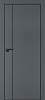 Межкомнатная дверь P-21  черный молдинг PET,  кромка ABS черная c 4-х ст. Графит матовый